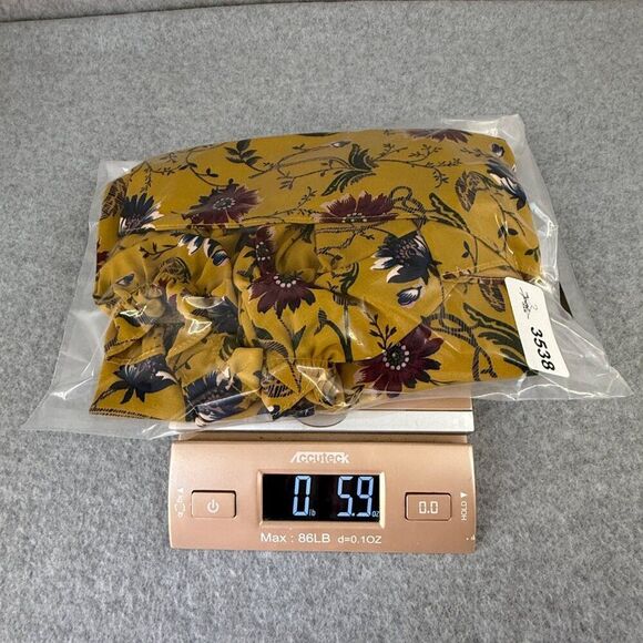 Misa Los Angeles Womens Medium Floral Ruffle Blouse Long Sleeve Boho Yellow Boho - Picture 8 of 11